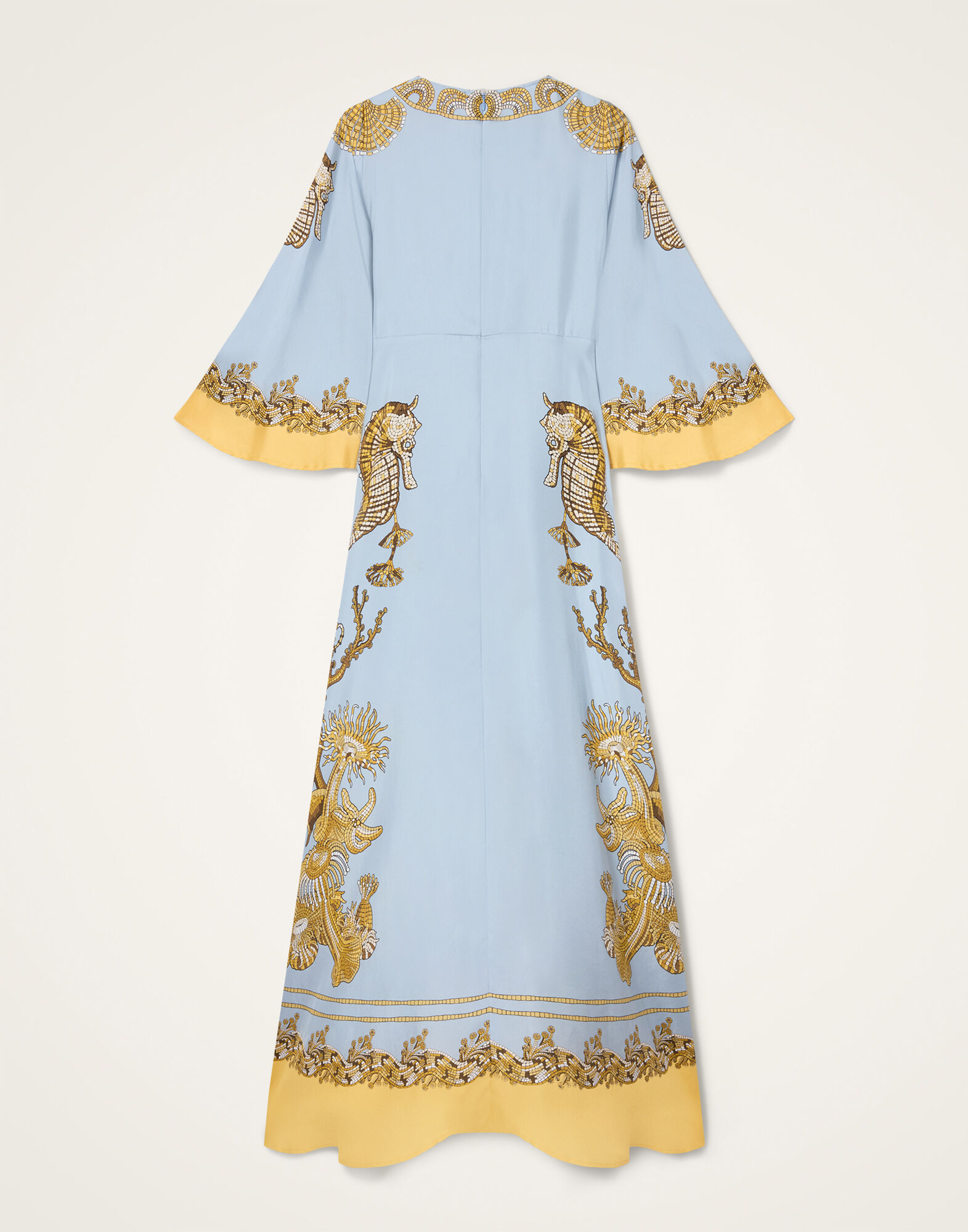 La DoubleJ Long Sorella Dress Oceania Plac&eacute;e Light Blue DRE0923SIL026OCE01BU01