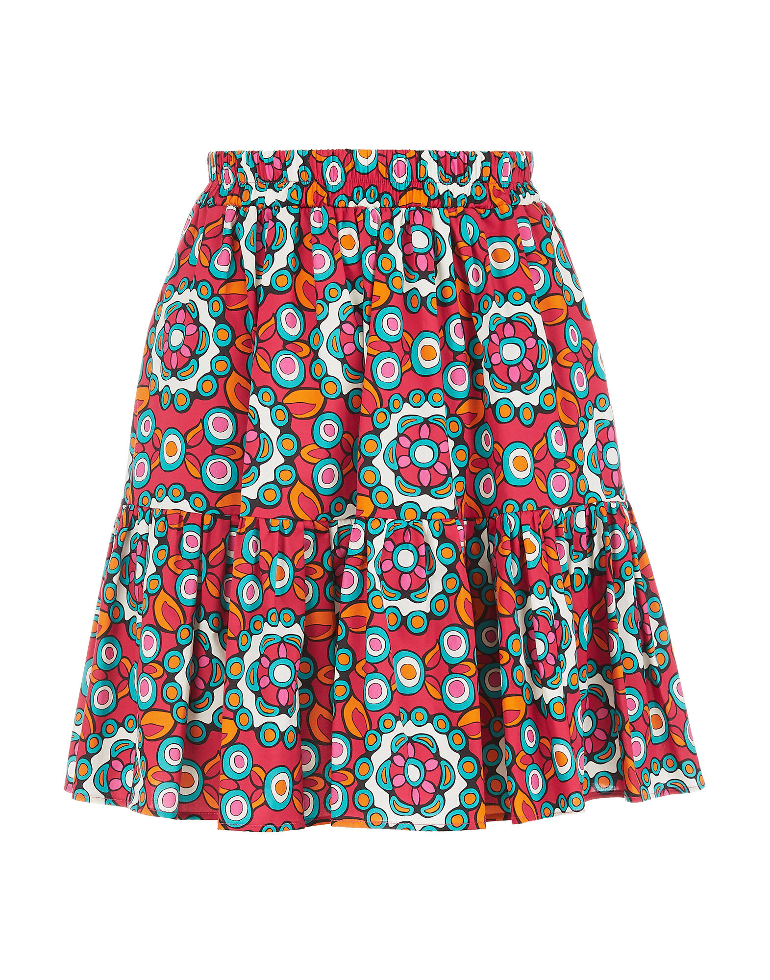 LaDoubleJ Mini Big Skirt Kaleidoscope Fuxia SKI0055COT020KAL0004
