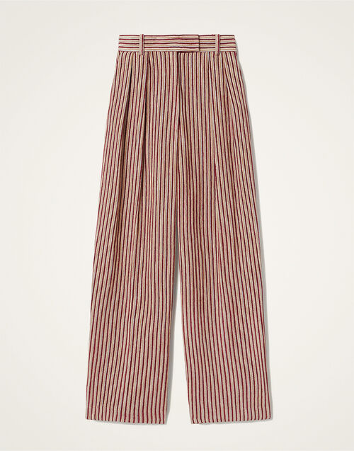 La DoubleJ Brooklyn Pants La DoubleJ Brooklyn Pants Color Block Red & Beige TRO0156LIN009CLB20RE01