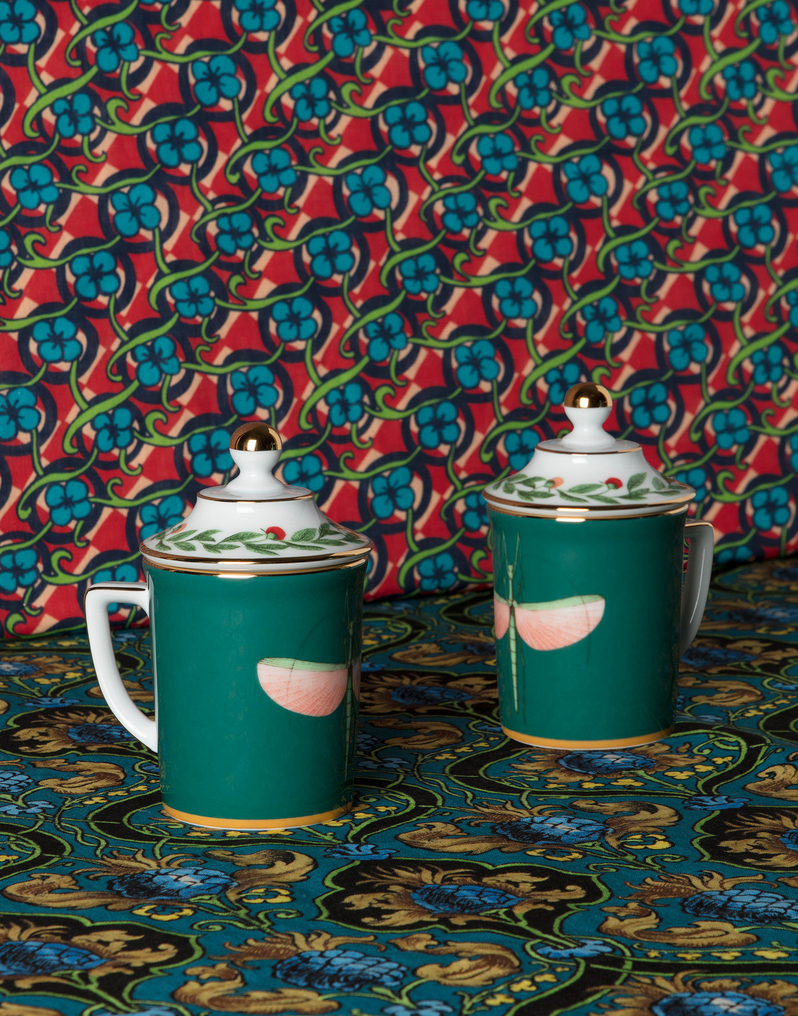 La DoubleJ Lidded Mug La DoubleJ Lidded Mug Libellula DIS0008CER001LIB0003