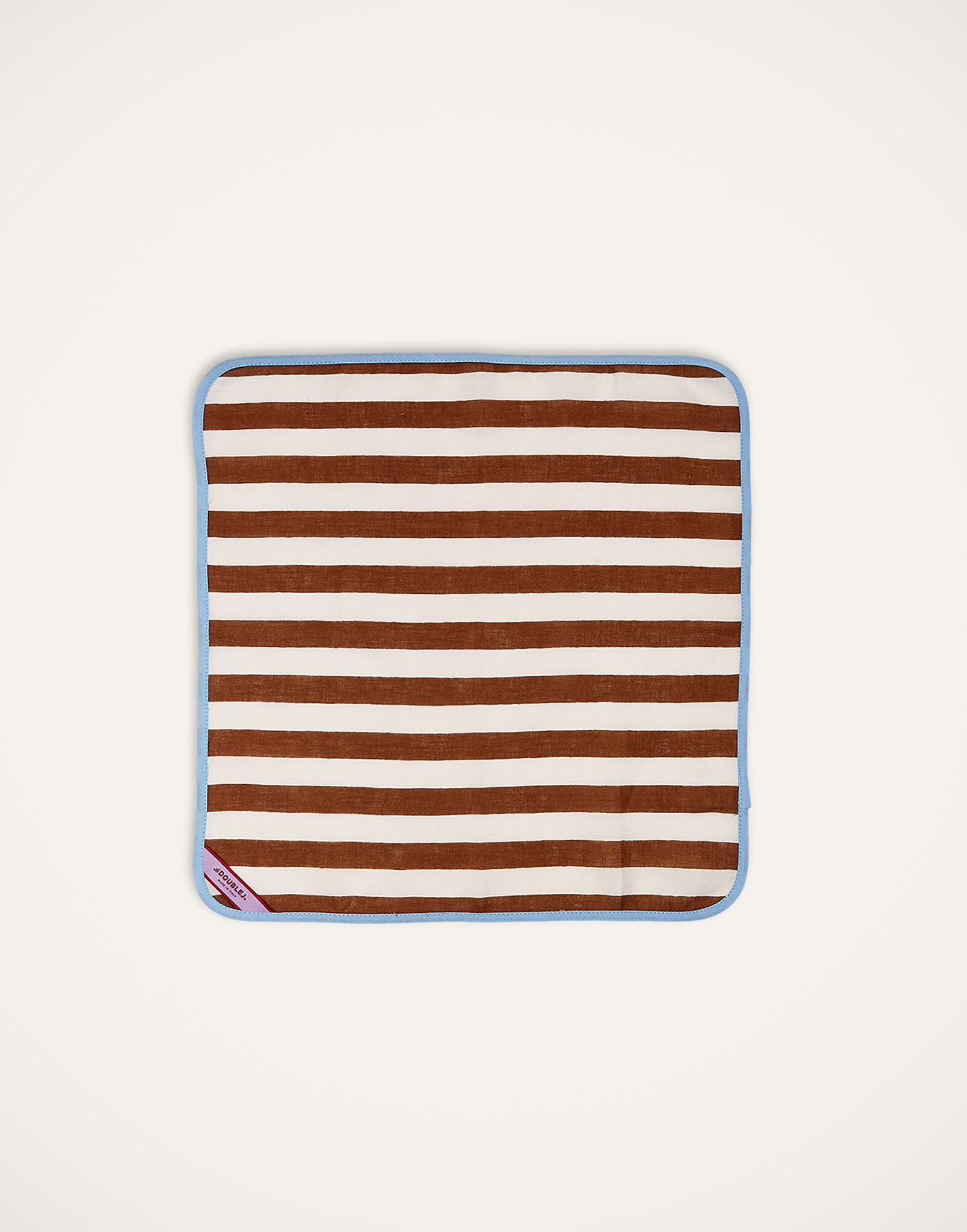 La DoubleJ Large Napkins Set Of 2 Riviera Cioccolato NAP0010LIN001RIV0004