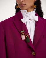 La DoubleJ Portal Brooch La DoubleJ Portal Brooch 24k Gold Plate & Pink Resin BCH0002POL014SOLIDPI02