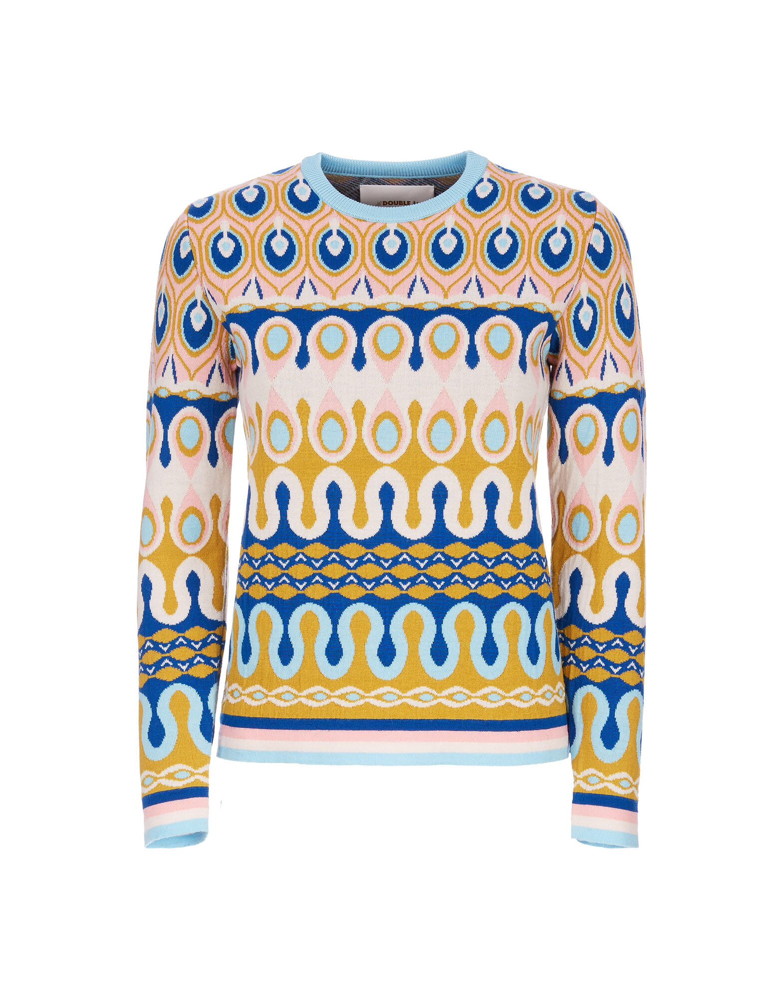 LaDoubleJ Rio Skinny Crew Neck Rio Rosa PUL0038KNI025RIO0003