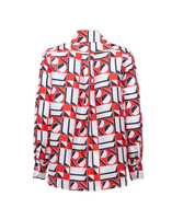 LaDoubleJ Boy Shirt LaDoubleJ Boy Shirt Geometrico SHI0001SIL001GEO0001