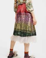LaDoubleJ Sequin Skirt Multicolor Oro SKI0035SEQ001MUL0001