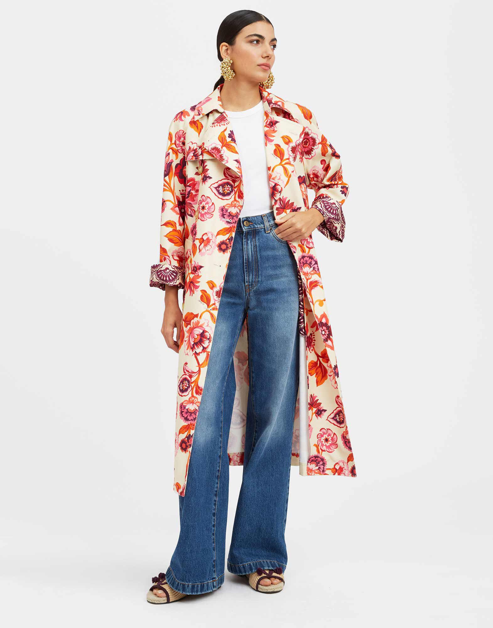 La DoubleJ Milano Trench Coat Hottie Cream JAC0054COT050HOT01WH03