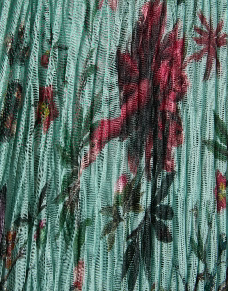 La DoubleJ Twirling Long Dress La DoubleJ Twirling Long Dress Zooflora Light Blue DRE0989TUL002ZOF02BU01