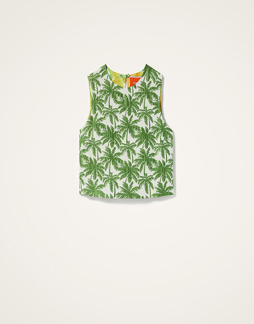 La DoubleJ Aria Top Tropicana White TOP0125JCQ112TRC03WH01