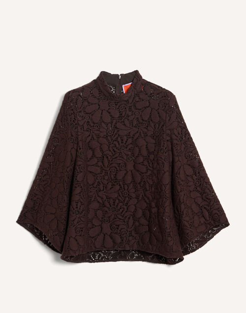 La DoubleJ Lacey Make An Exit Top Solid Chocolate TOP0108LAC003SOLIDBR07
