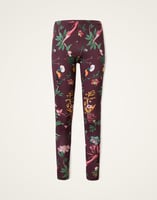 La DoubleJ Leggings La DoubleJ Leggings Zooflora Burgundy TRO0013JER005ZOF02RE02