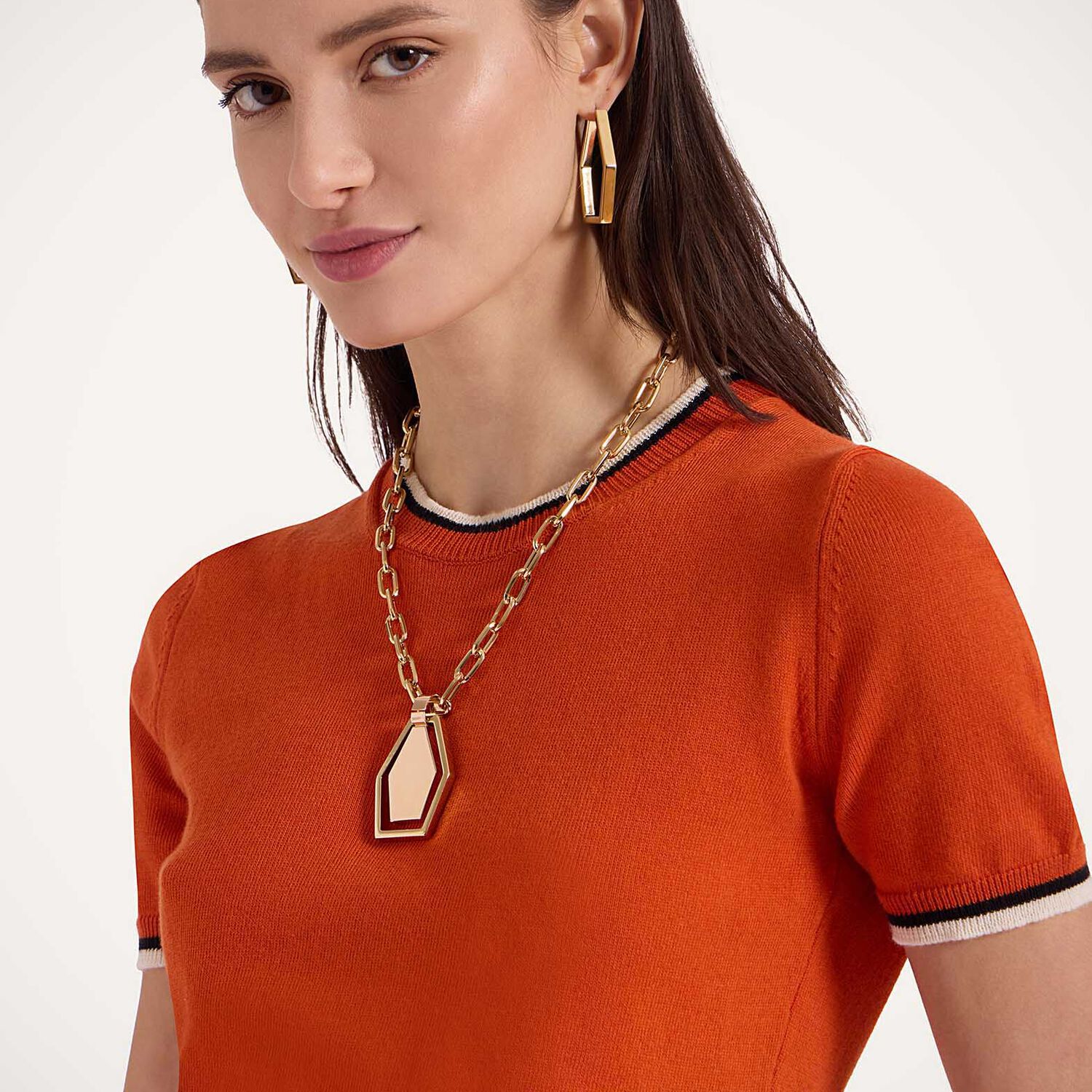 La Doublej Busy-bee Tee In Orange