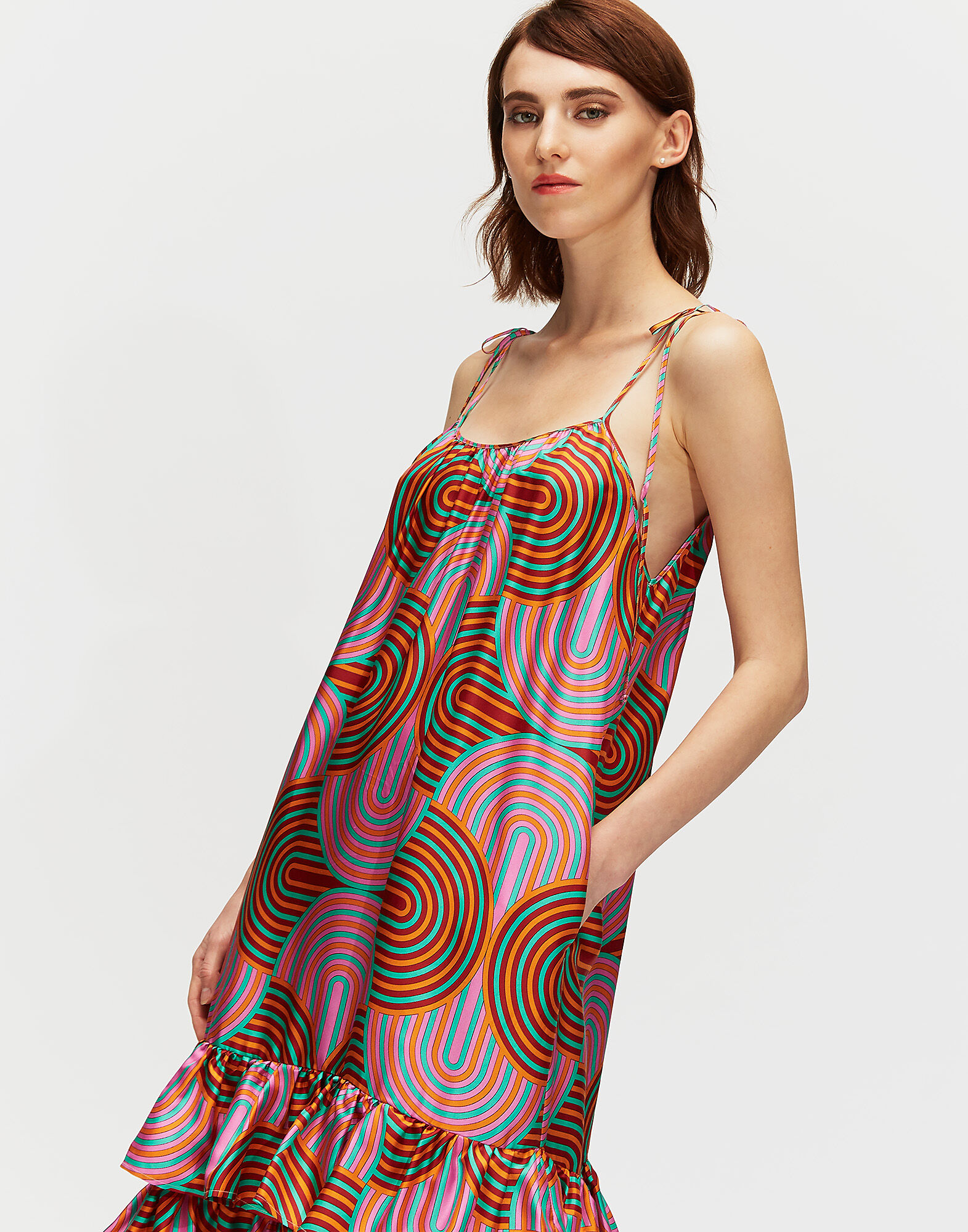 LaDoubleJ Simps Dress Slinky Rosso DRE0076SIL001SLI0002