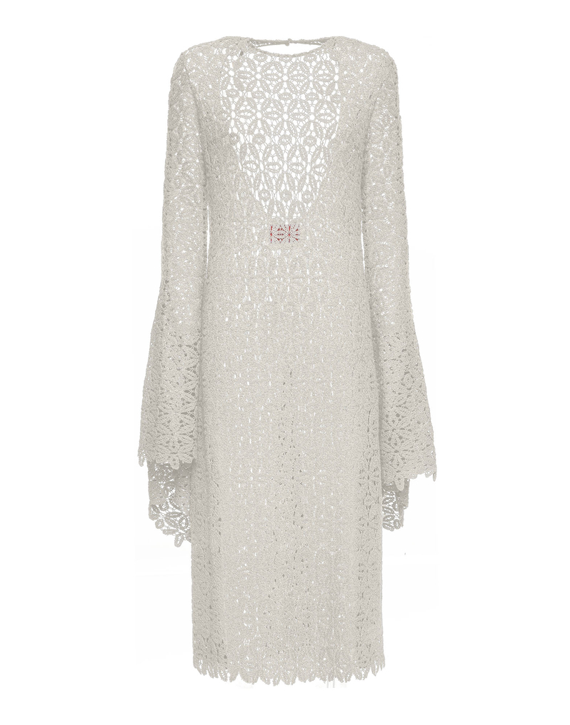 La DoubleJ Costiera Dress La DoubleJ Costiera Dress Solid White DRE0485LAC002SOLIDWH01