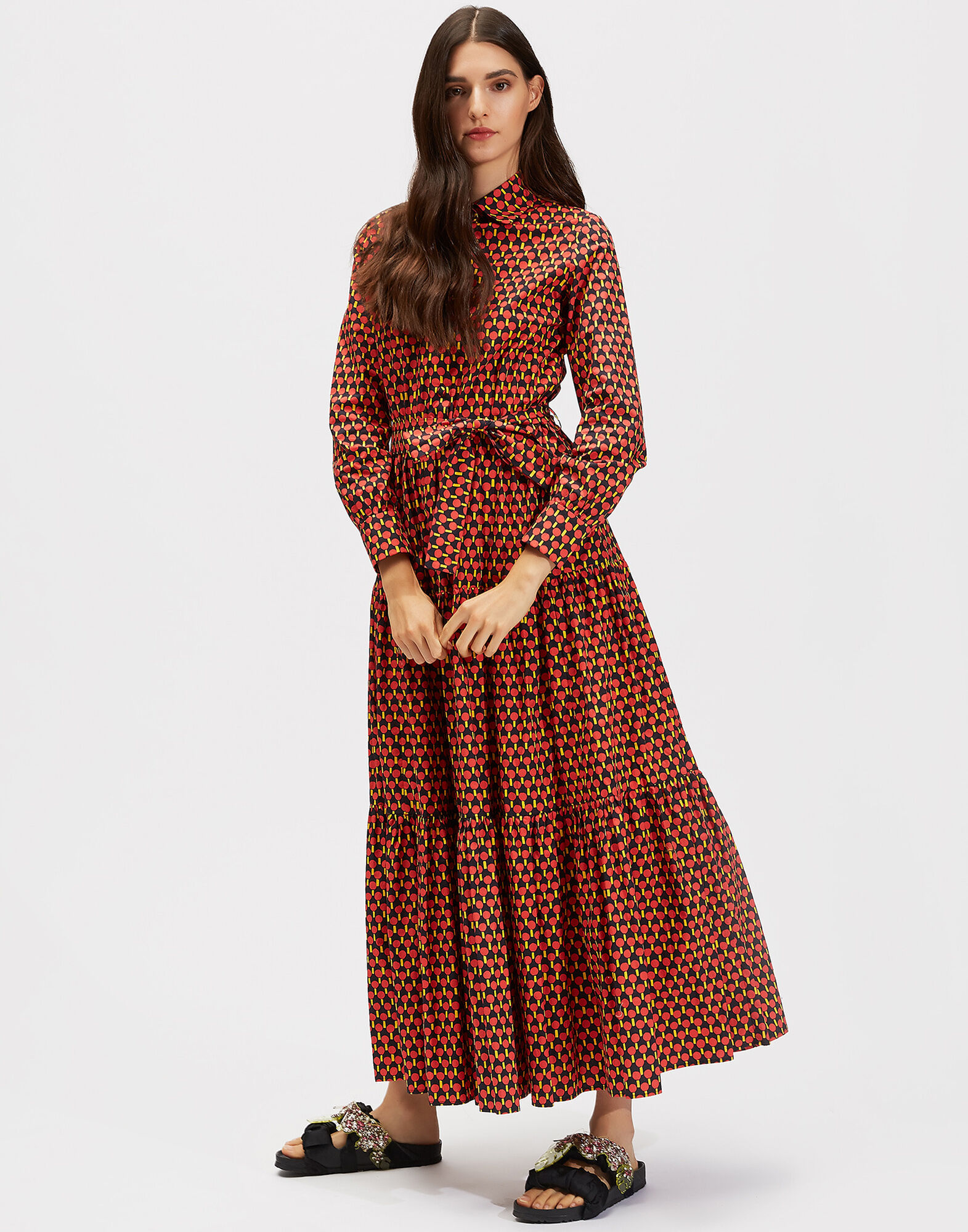 LaDoubleJ Bellini Dress Ping Pong Rosso DRE0016COT001PIN0002