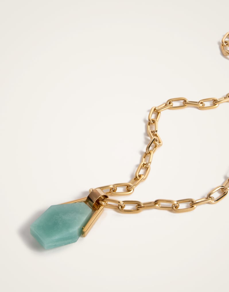 La DoubleJ Portal Necklace La DoubleJ Portal Necklace 24K Gold Plate & Amazonite NEC0021BRA003AMZ01YE05