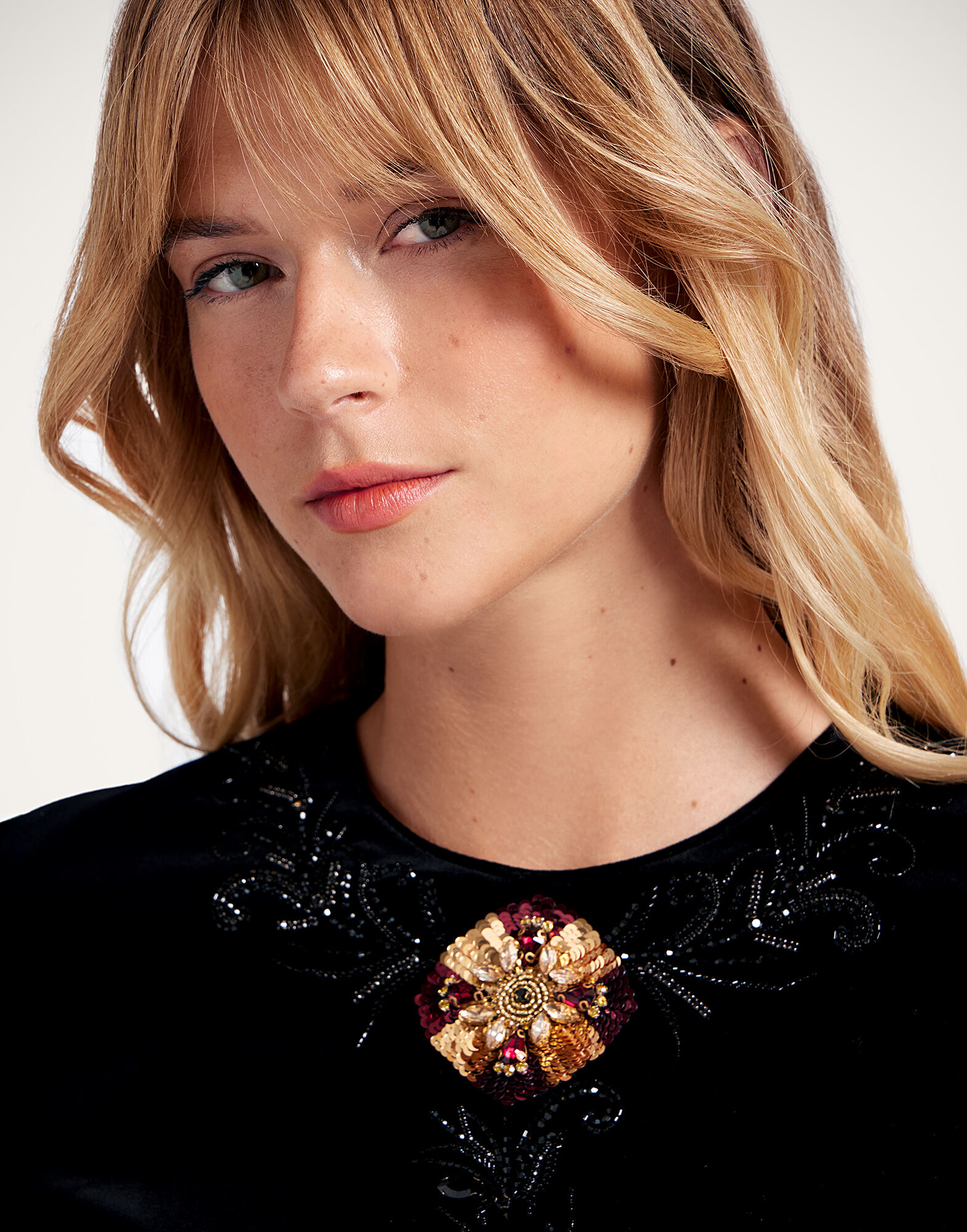 La DoubleJ Mini Swing Dress Solid Black DRE0976VEL011SOLIDBL01