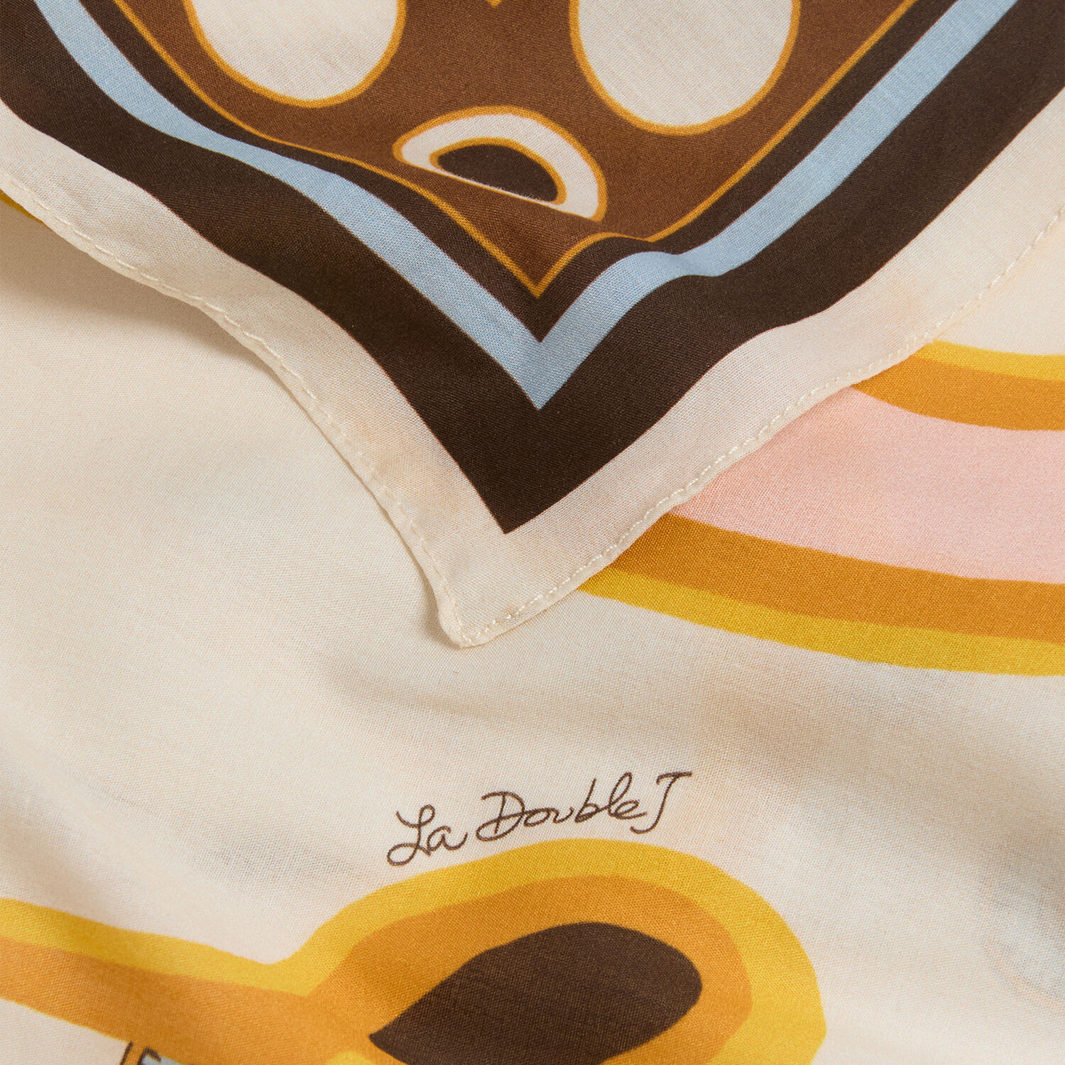  La Doublej Summer 2026 Collection: Vip Early Access Women - Pareo Cocoon Placée Brown One Size 100% Cotton 