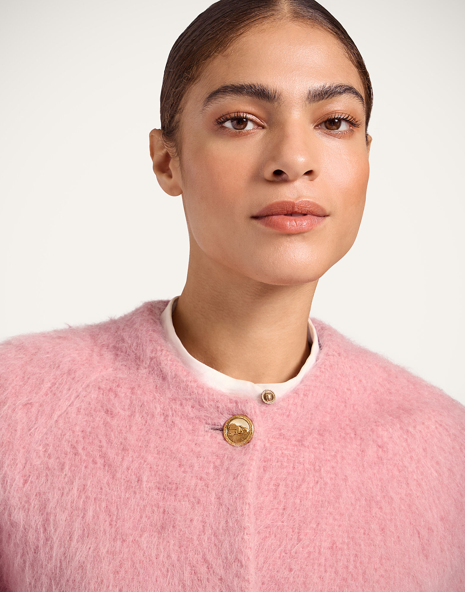 La DoubleJ Blair Jacket Solid Pink JAC0146WOL029SOLIDPI01