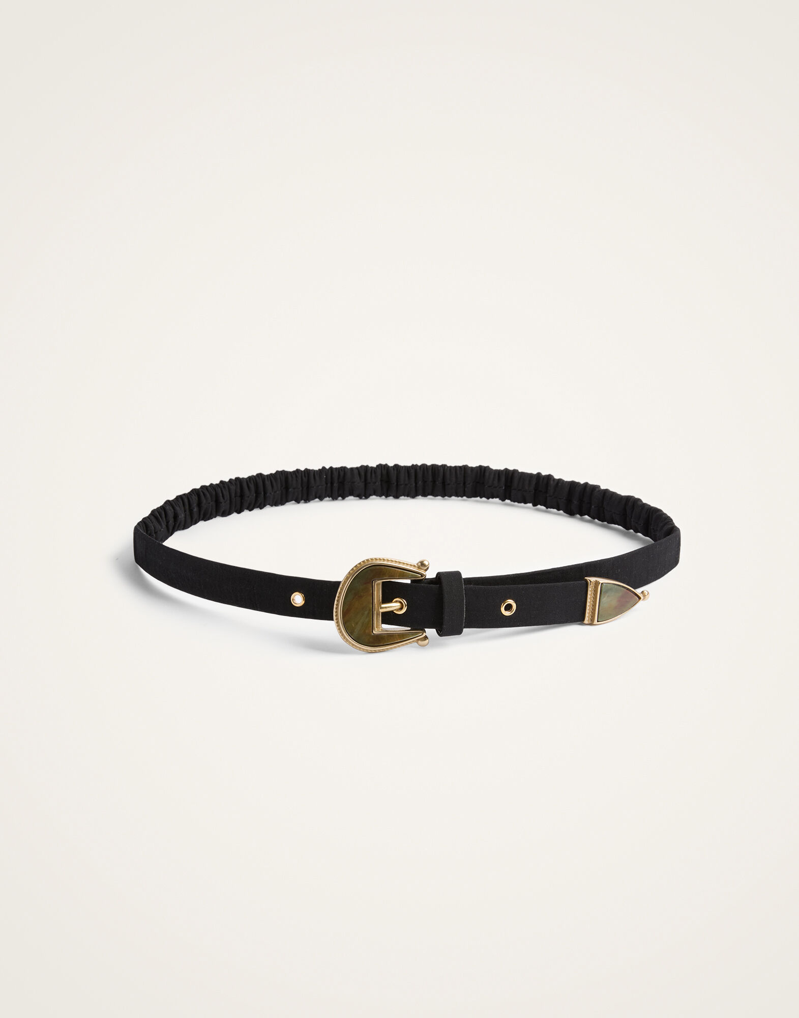 La DoubleJ Cinch Belt Solid Black BEL0013COT064SOLIDBL01