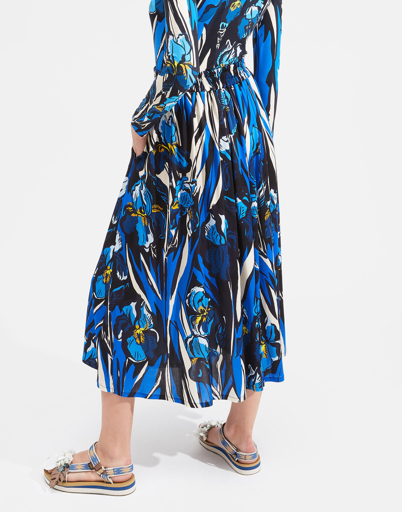 LaDoubleJ Simple Skirt Iris SKI0051JER003IRI0001