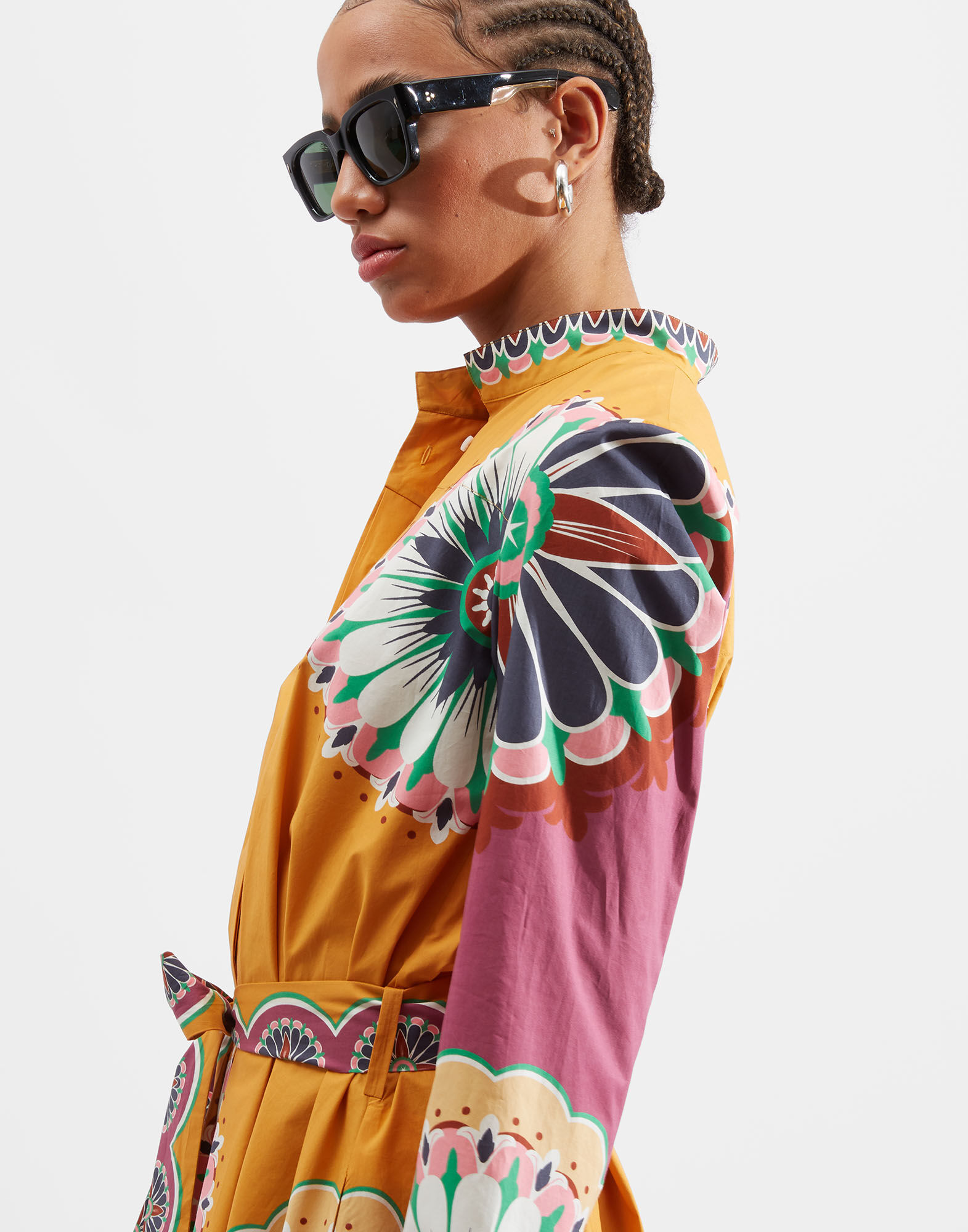 La DoubleJ Sundowner Dress Napoli Plates Plac&eacute;e Gold DRE0459COT015NAP01YE05