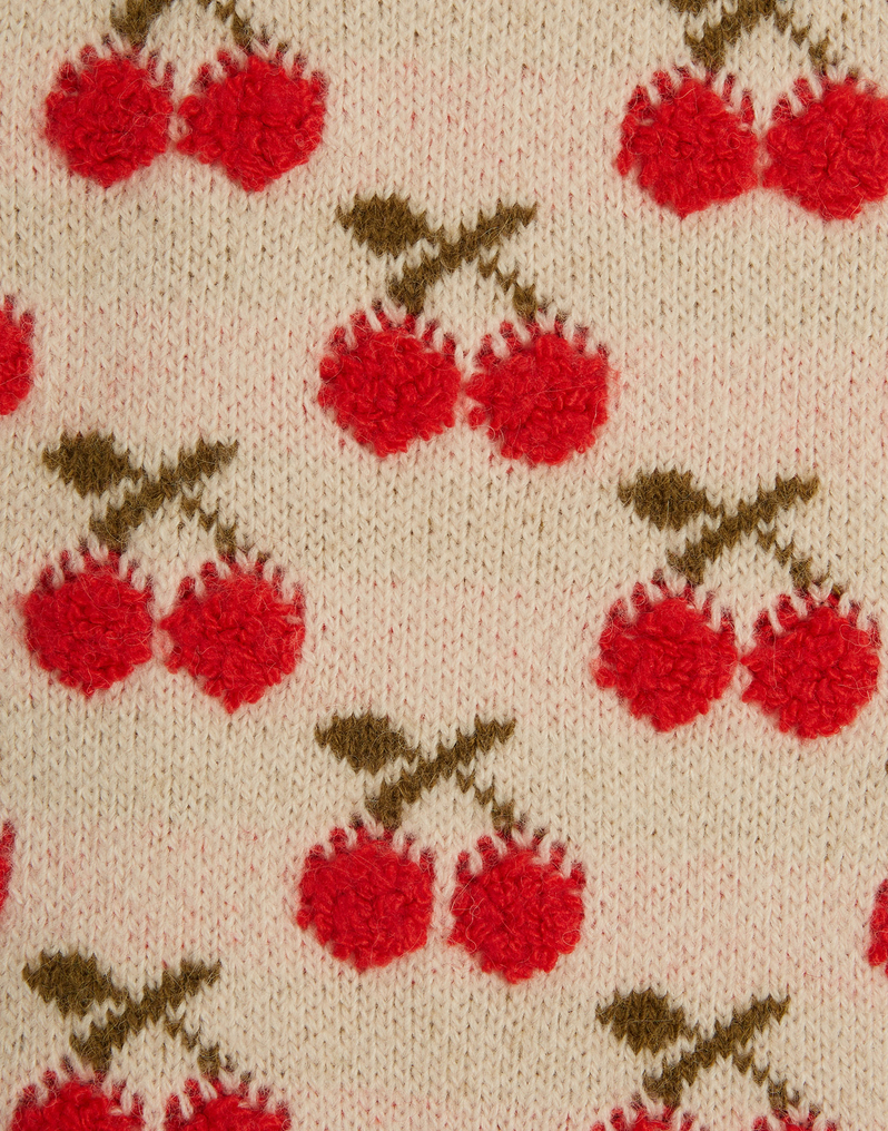 La DoubleJ Cherry Scarf La DoubleJ Cherry Scarf Off White SCA0041KNI092VA200WH05