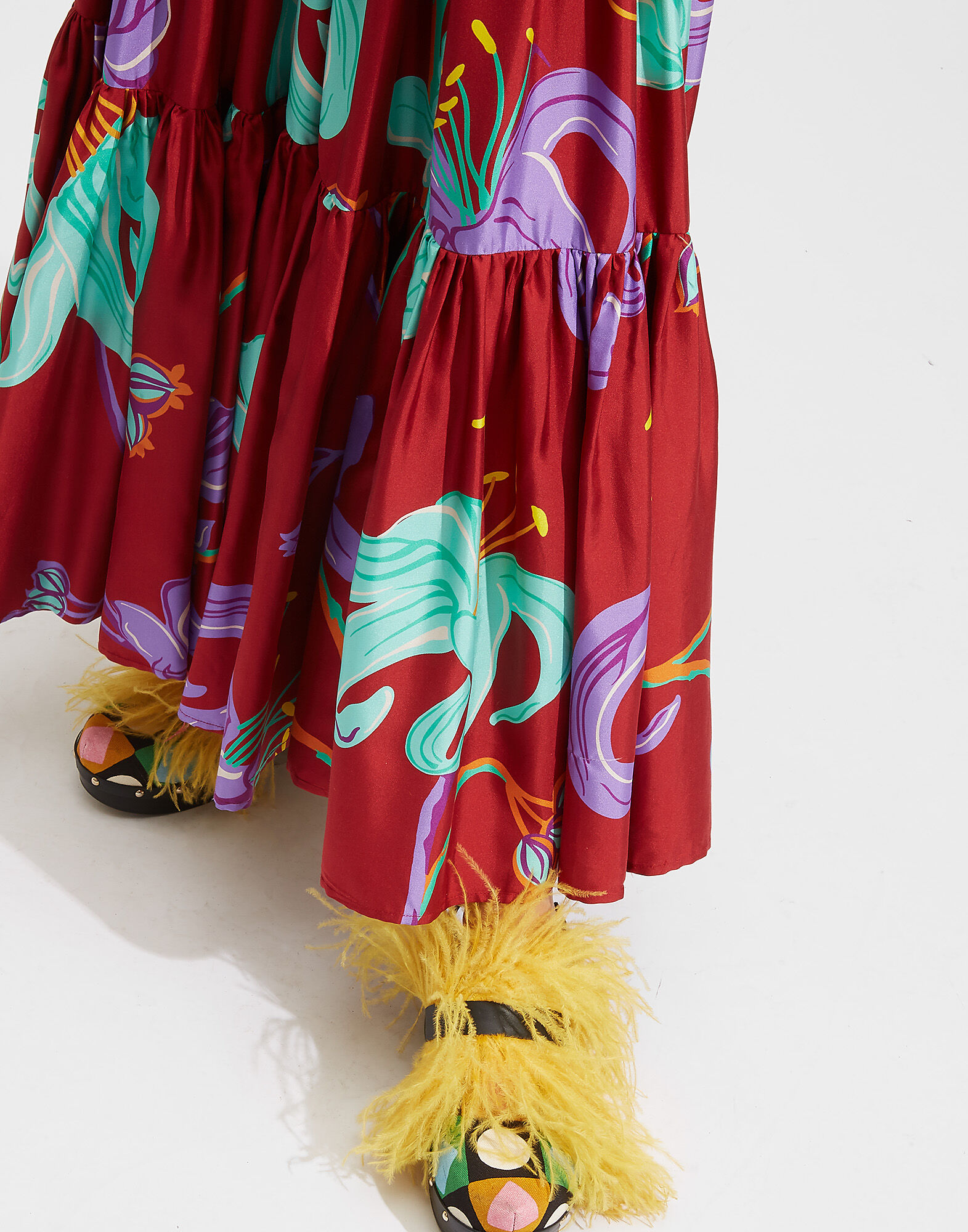 LaDoubleJ Big Skirt Maneater Rosso SKI0001SIL001MAN0002