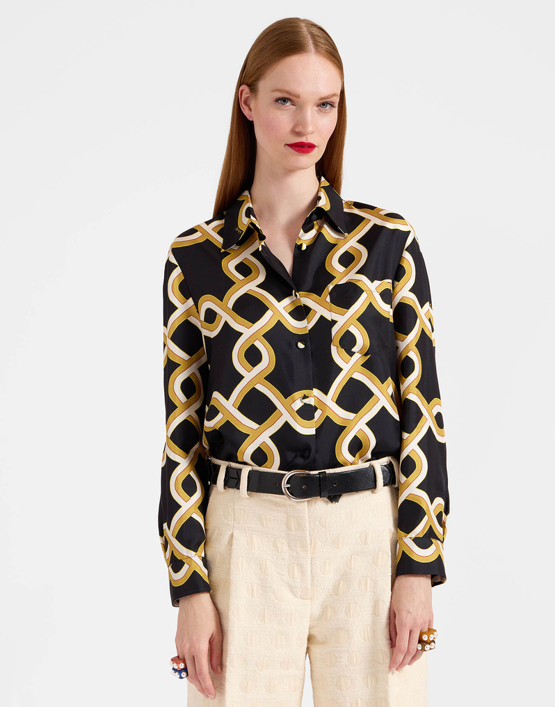 La DoubleJ Boy Shirt La DoubleJ Boy Shirt Tackle Black SHI0001SIL001TAC01BL01