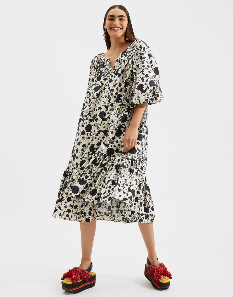 LaDoubleJ Folk Dress LaDoubleJ Folk Dress Himzes DRE0214COT001HIM0001