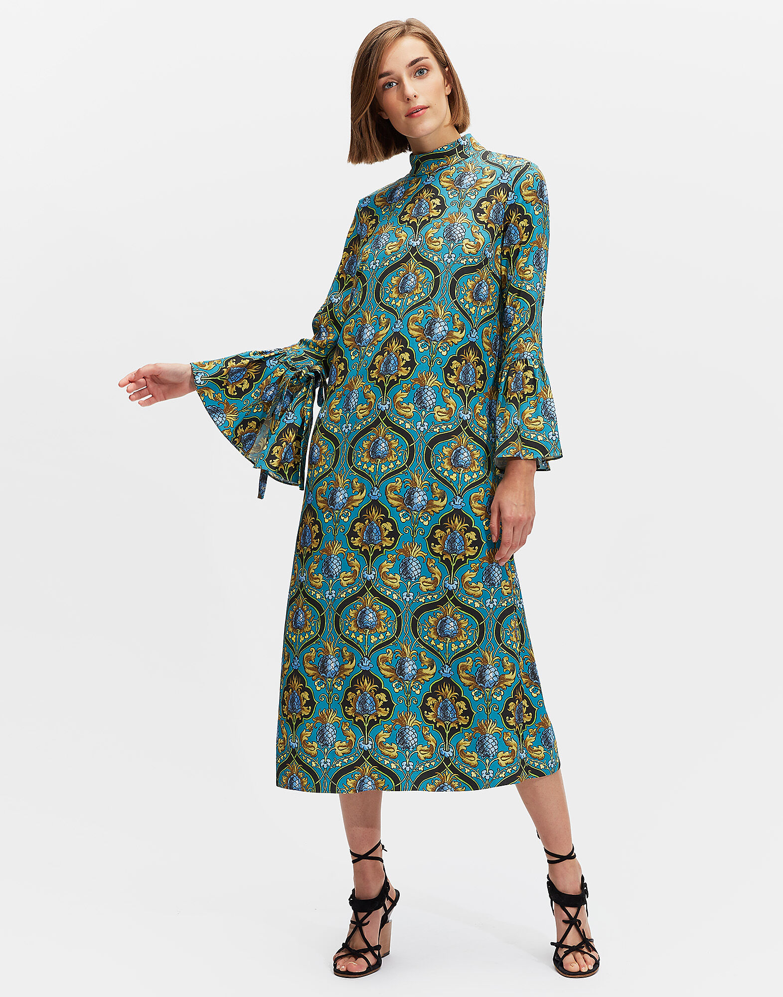 LaDoubleJ Happy Wrist Dress Lungo Ananas DRE0040SAB001ANA0001