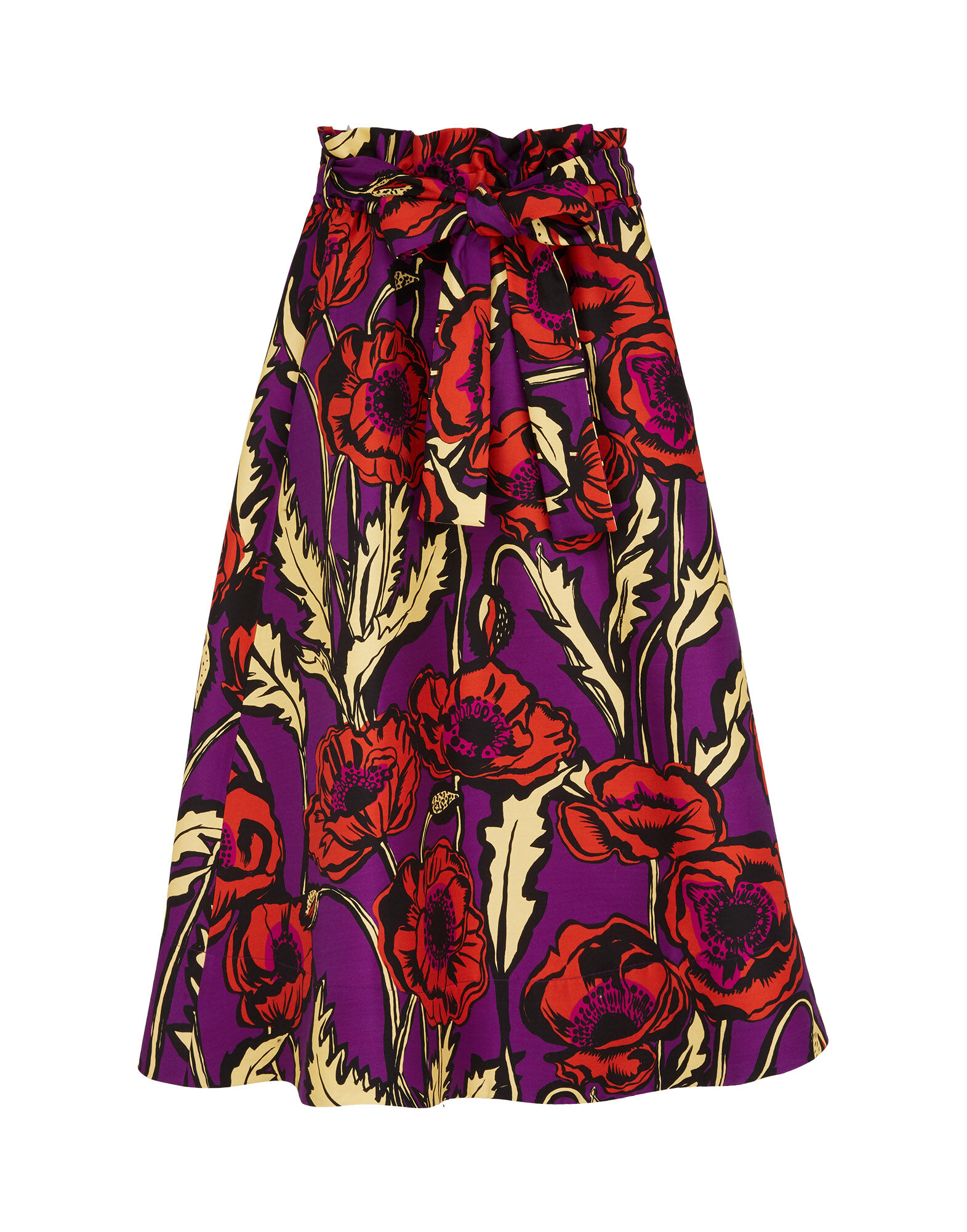 LaDoubleJ Sardegna Skirt Big Blooms Viola SKI0043CAD001PFI0004