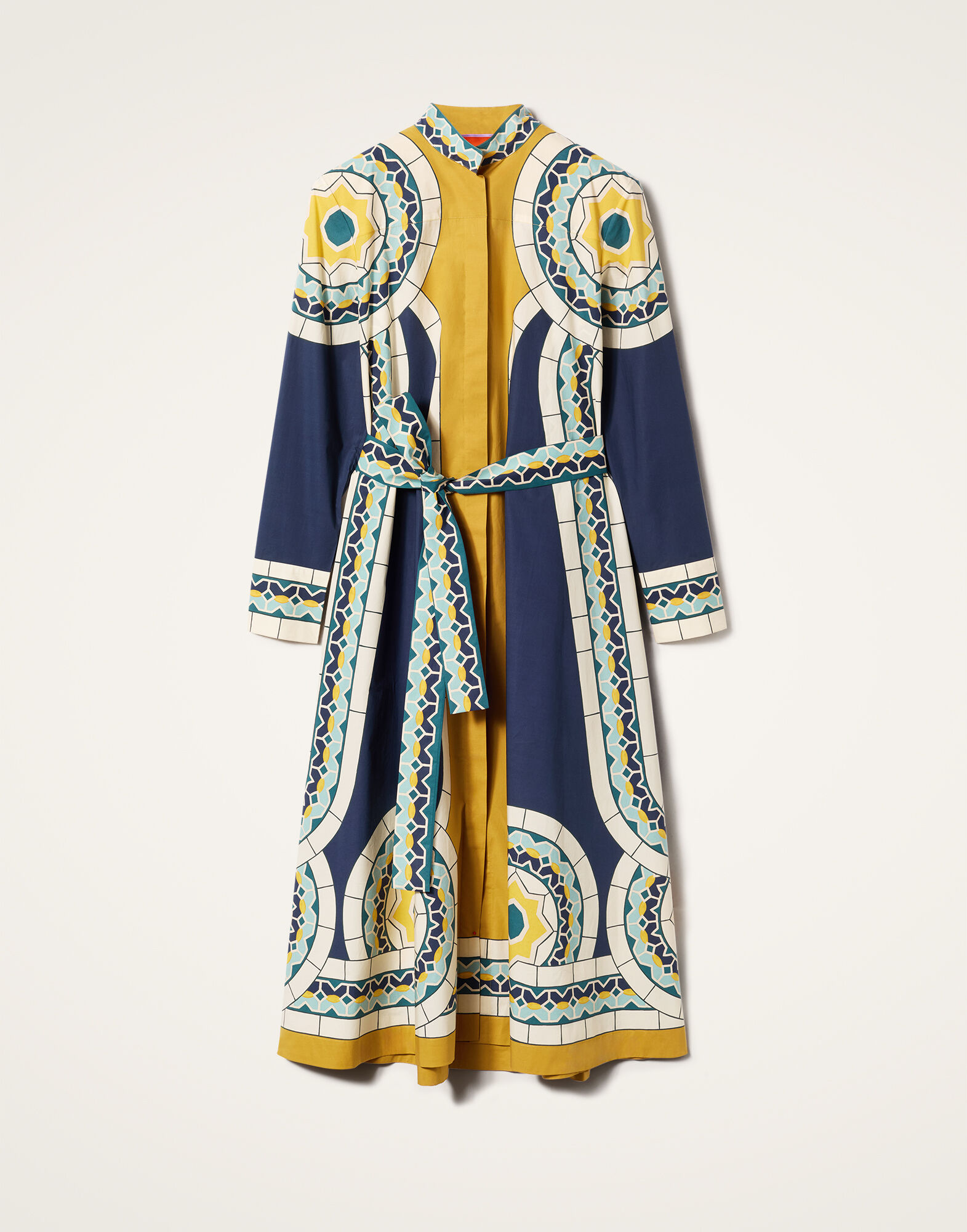 La DoubleJ Sundowner Dress Mudejar Plac&eacute;e Blue DRE0459COT015MUD01BU03