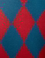 La DoubleJ Argyle Sweater La DoubleJ Argyle Sweater Red & Blue PUL0091KNI064VA183RE01