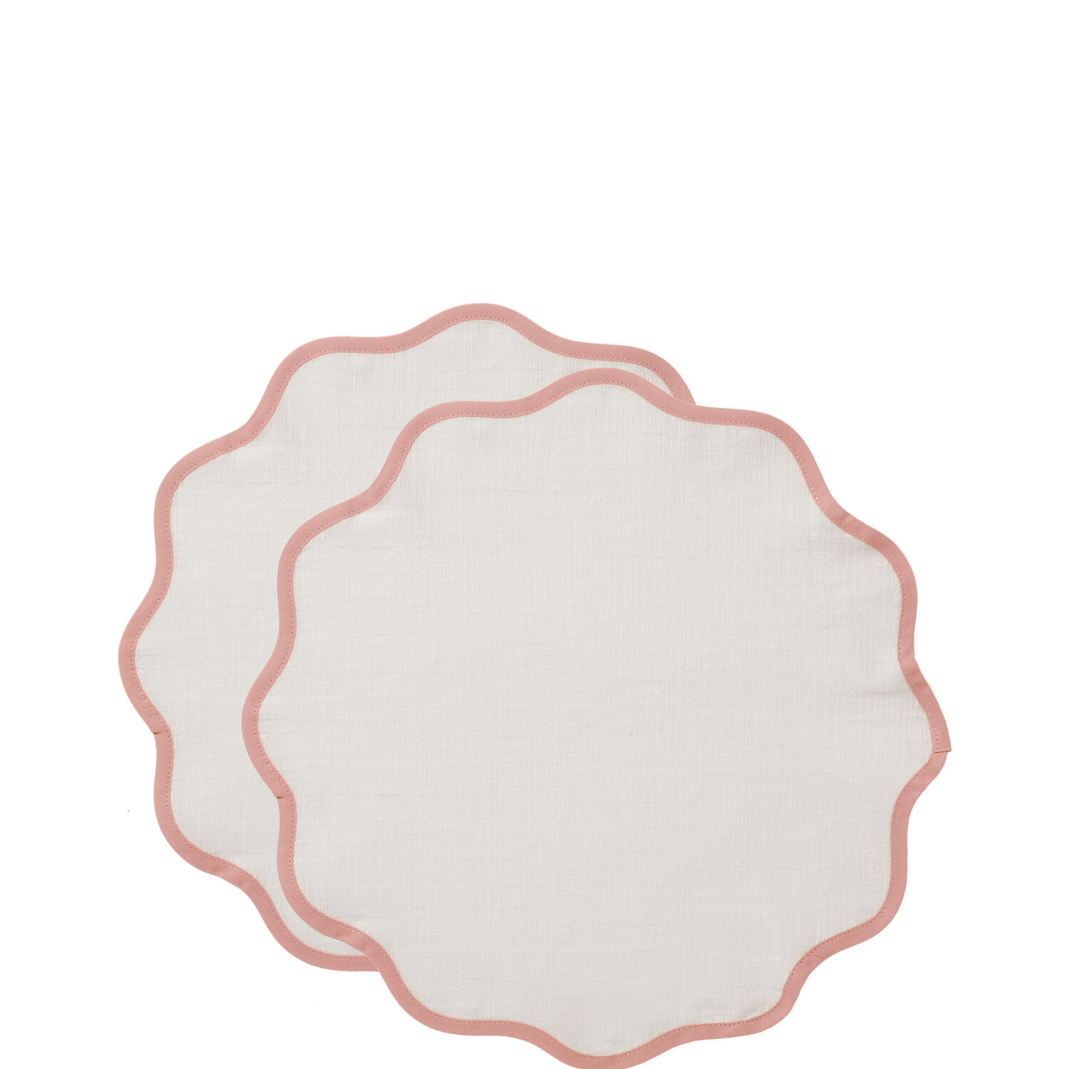 Ladoublej Cloud Tablemats Set Of 2 In Pink