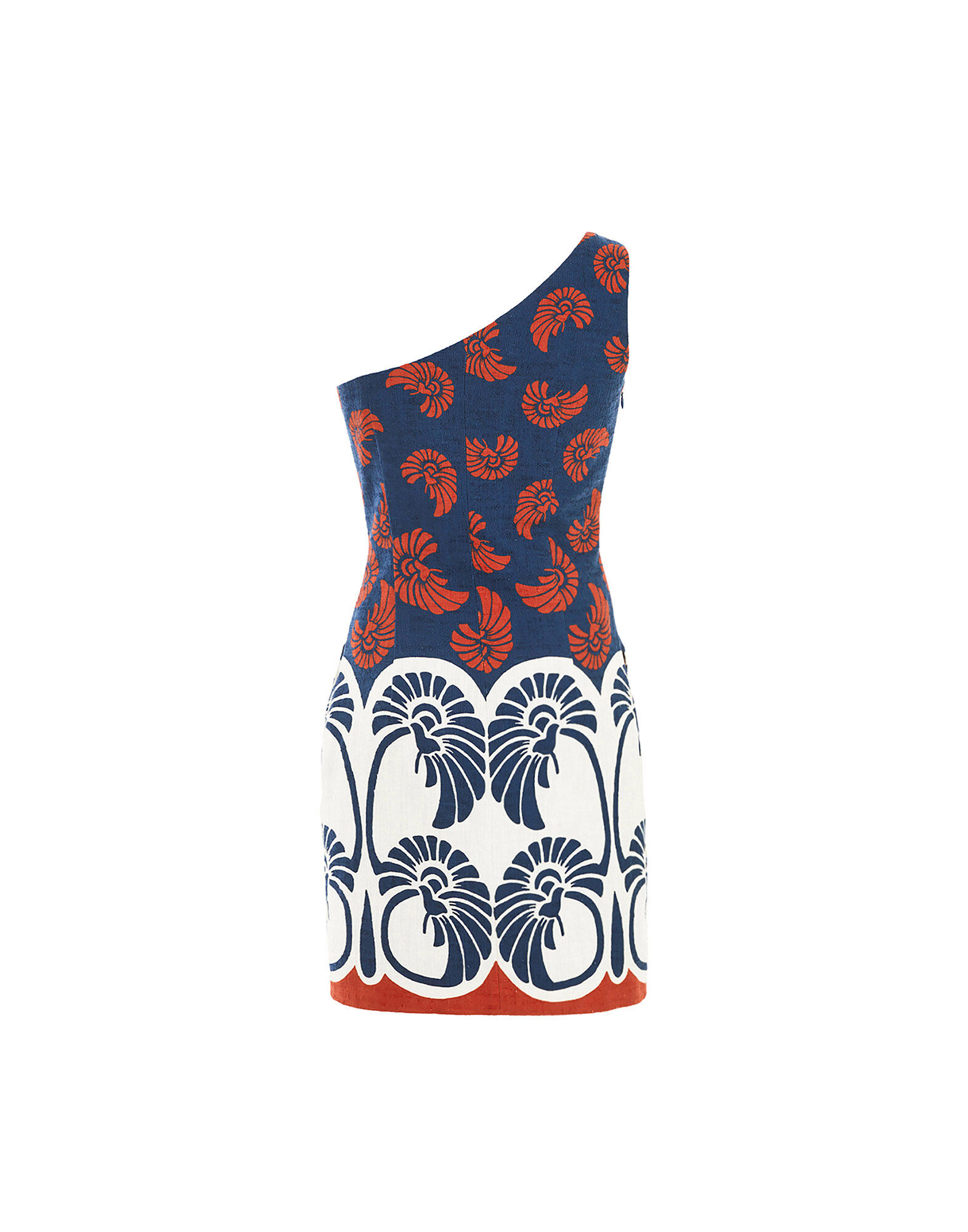 La DoubleJ Bold Shoulder Mini Dress Palmetto Plac&eacute;e DRE0544COT005PIG01BU06