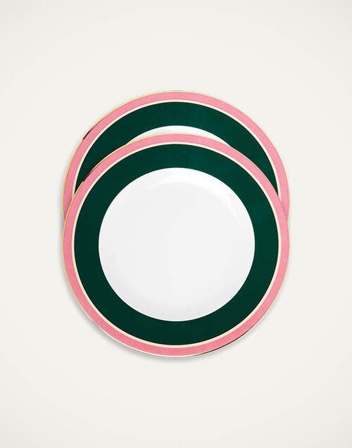 La DoubleJ Dinner Plates Set Of 2 La DoubleJ Dinner Plates Set Of 2 Rainbow Verde DIS0075CER001RAI0003