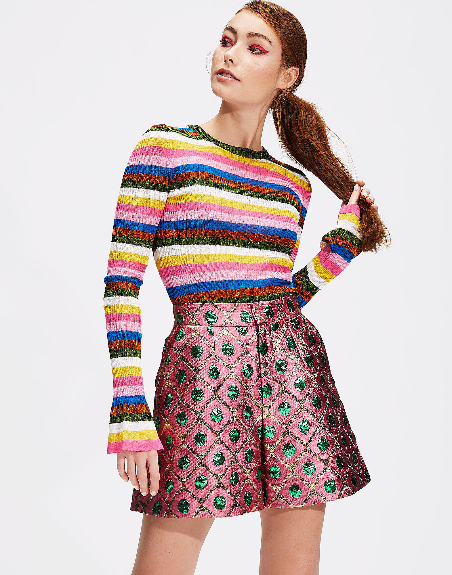 LaDoubleJ Good Butt Shorts Pomodorini Rosa TRO0010JAC010POM0006