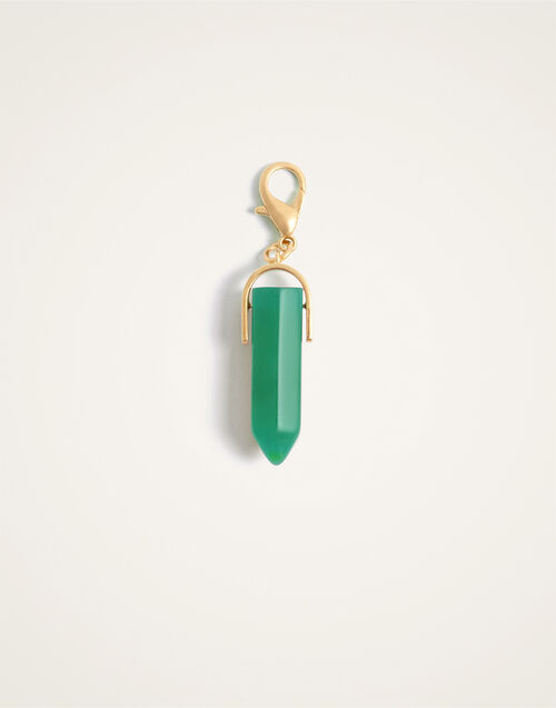 La DoubleJ Pillar Charm La DoubleJ Pillar Charm 24K Gold Plate & Aventurine CHM0017BRA003AGA02YE05