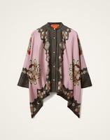 La DoubleJ Foulard Shirt La DoubleJ Foulard Shirt Nucleus Placée Dusty Pink SHI0059SIL001NUC06PI10