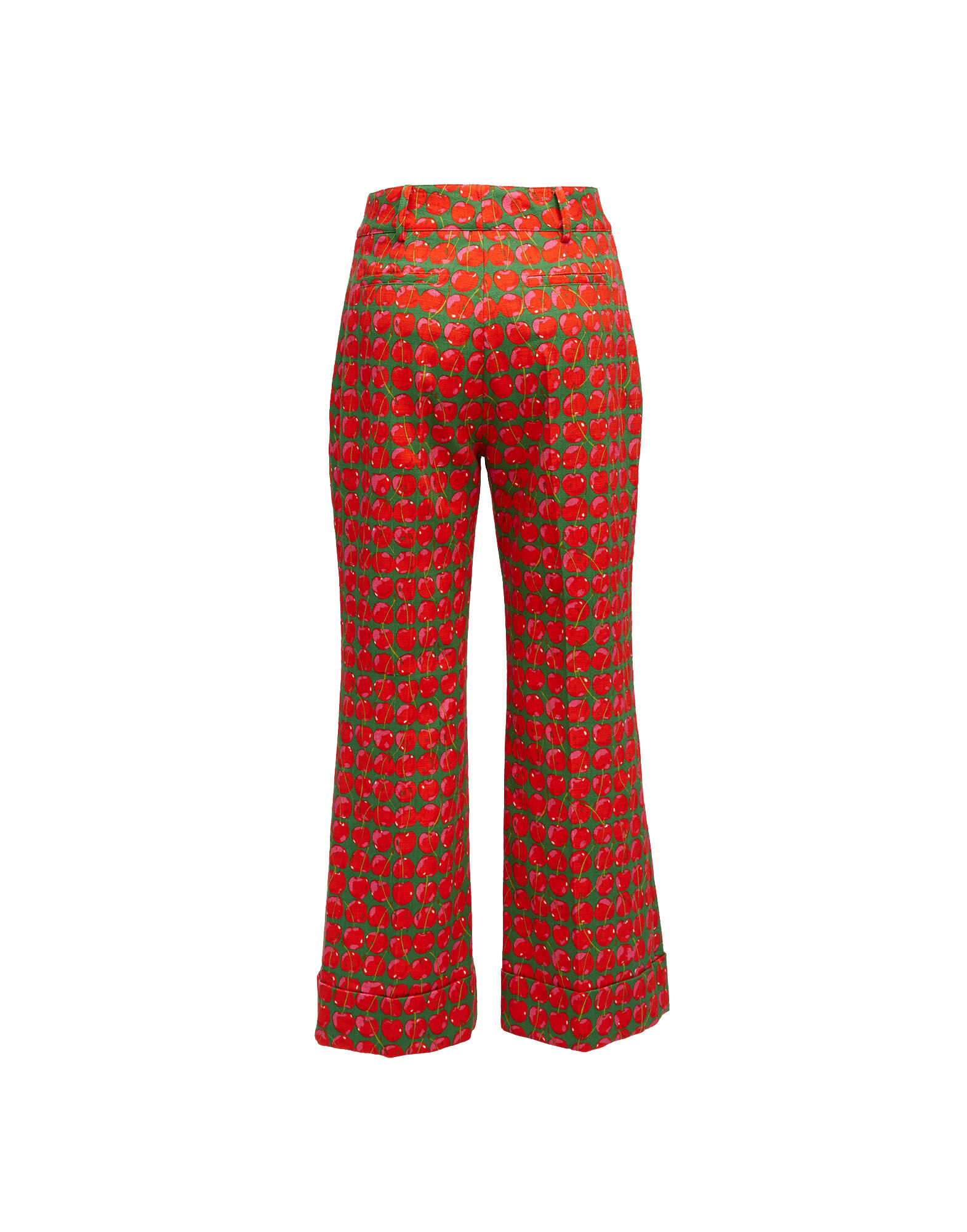 La DoubleJ Hendrix Pants Green Cherries TRO0014COT005CHY0001