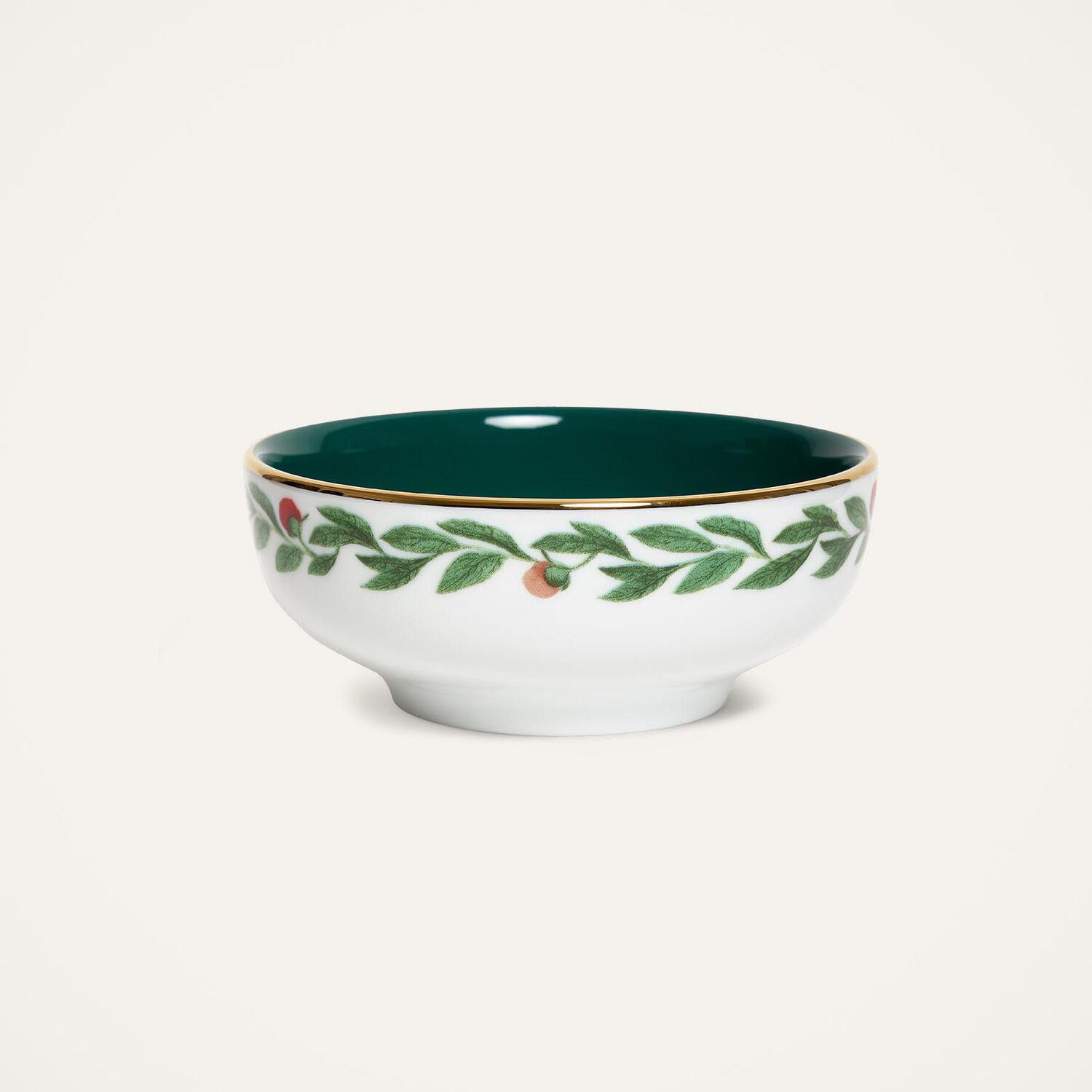  La Doublej Serveware Gend - Snack Bowl Set Of 2 Libellula Green One Size 100% Porcelain 