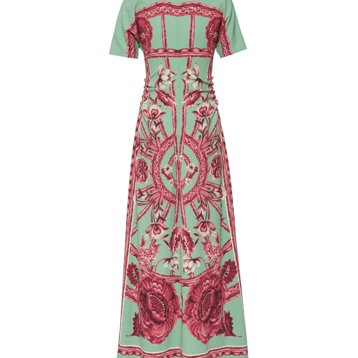 La Doublej Printed Angelica Maxi Dress In Zodiac Placée Acquamarine