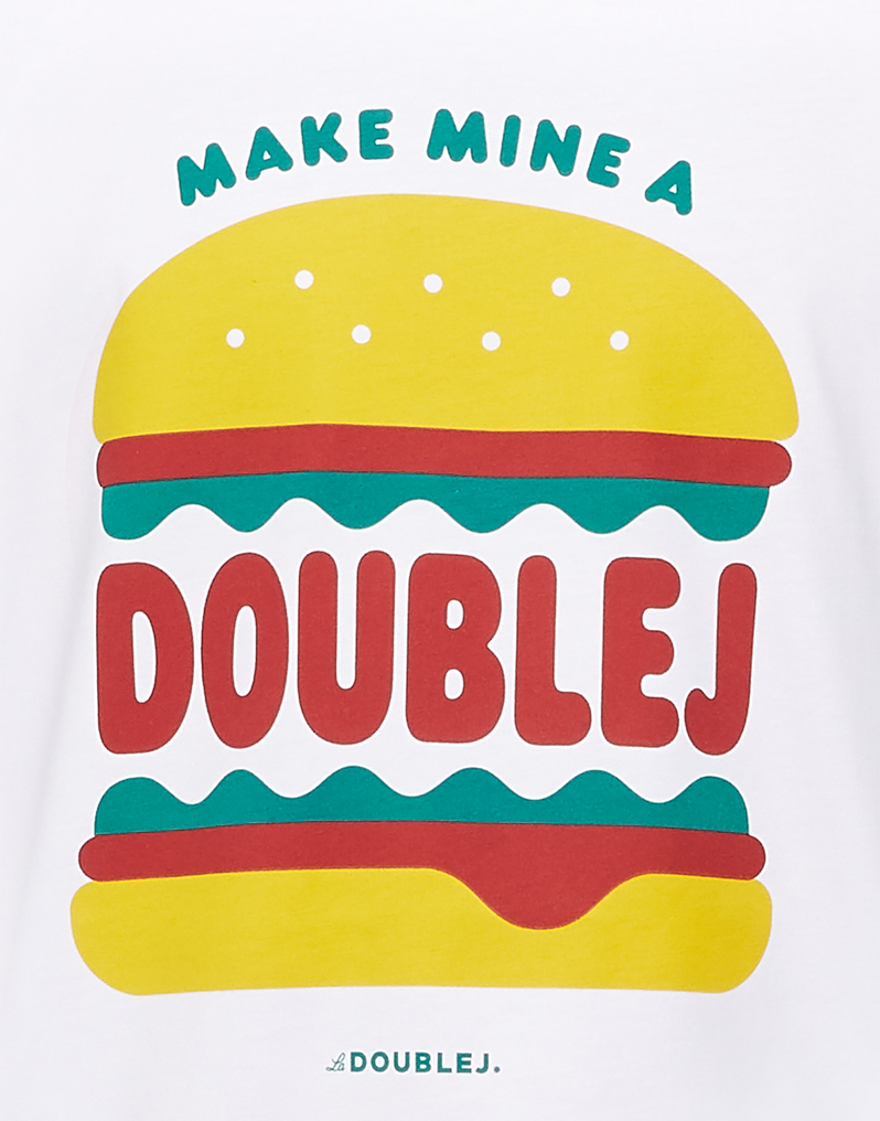 LaDoubleJ Men's Slogan T-shirt LaDoubleJ Men's Slogan T-shirt Make Mine A DoubleJ SHI0053JER010SLO0009