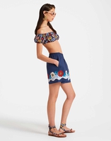 La DoubleJ Pull-Up Shorts La DoubleJ Pull-Up Shorts Whitsun Placée Blue TRO0060COT015FSK03BU03