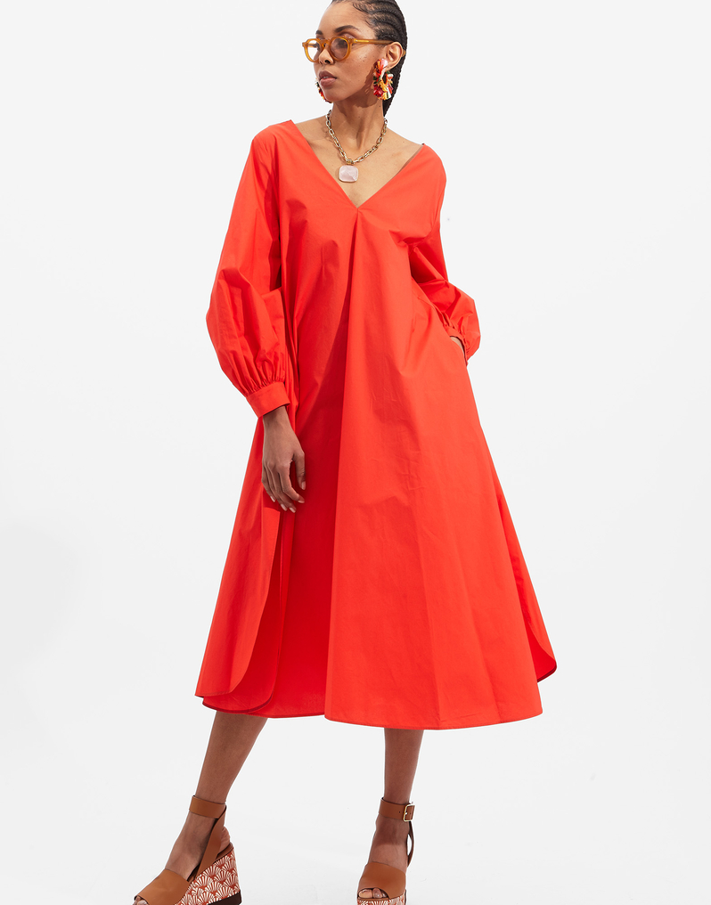 La DoubleJ Bali Dress La DoubleJ Bali Dress Solid Red DRE0279COT001RED0003