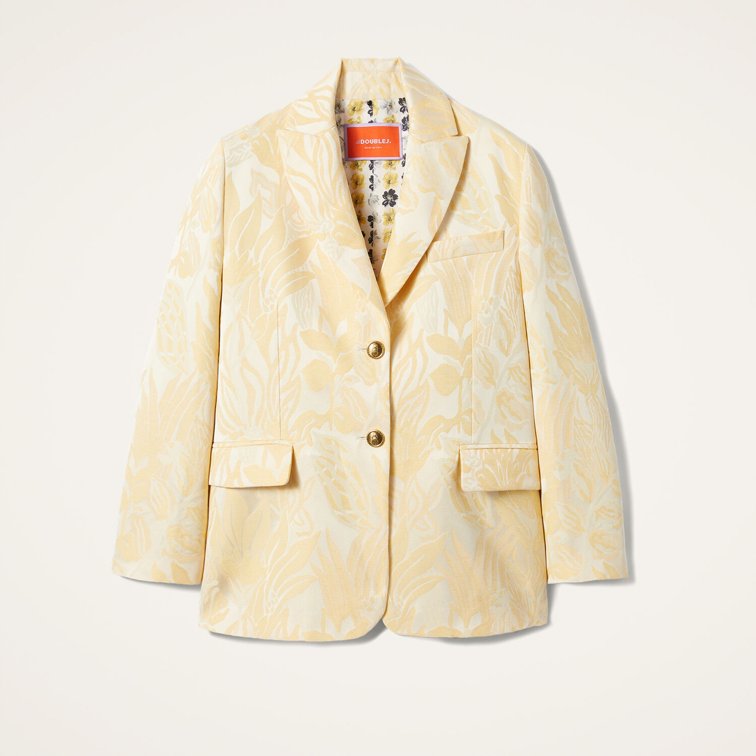 La Doublej Jones Jacket In Iris Yellow