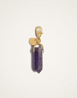 La DoubleJ Pillar Charm La DoubleJ Pillar Charm 24k Gold Plate & Amethyst CHM0017BRA003AME01YE05
