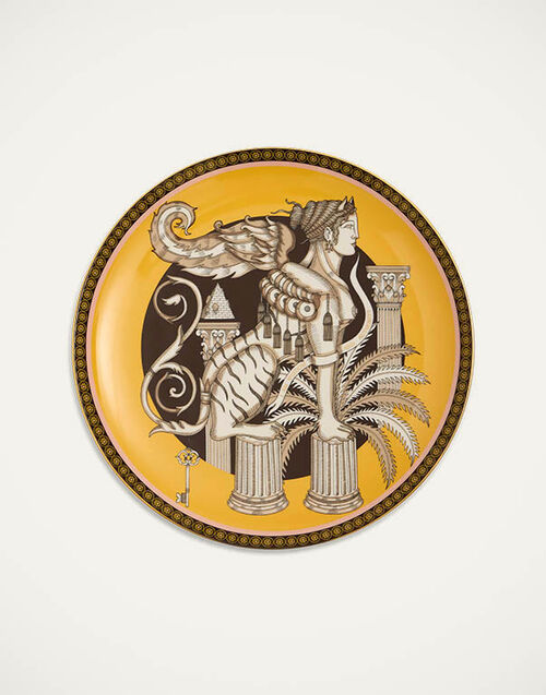 La DoubleJ Decorative Plate The Sphynx Saffron DPL0001CER001SPX01YE09