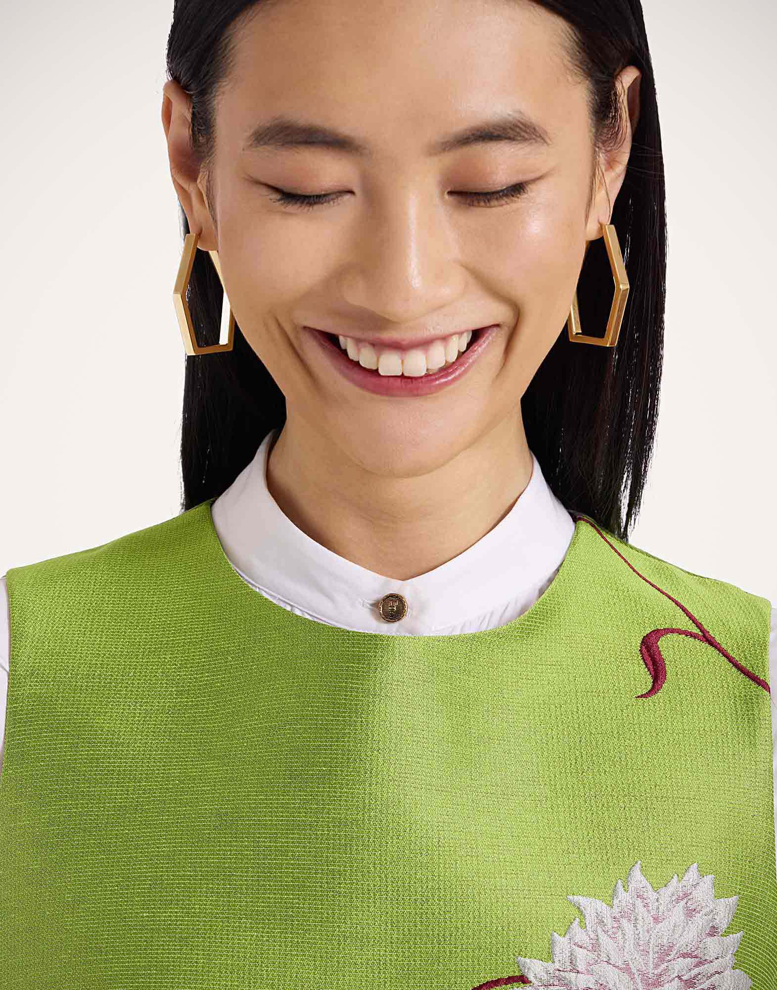 La DoubleJ La Scala Top Derby Lime TOP0016JCQ108DER02GR09