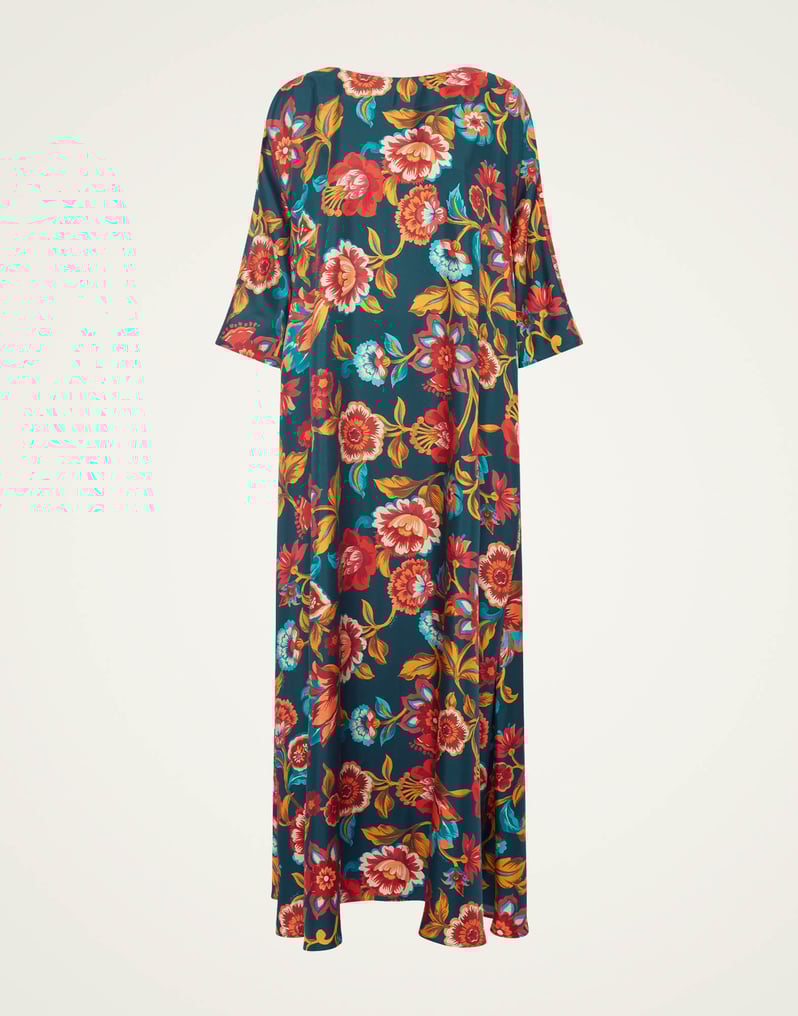 La DoubleJ Muumuu Dress Round Neck La DoubleJ Muumuu Dress Round Neck Hottie Emerald DRE0370SIL001HOT01GR04